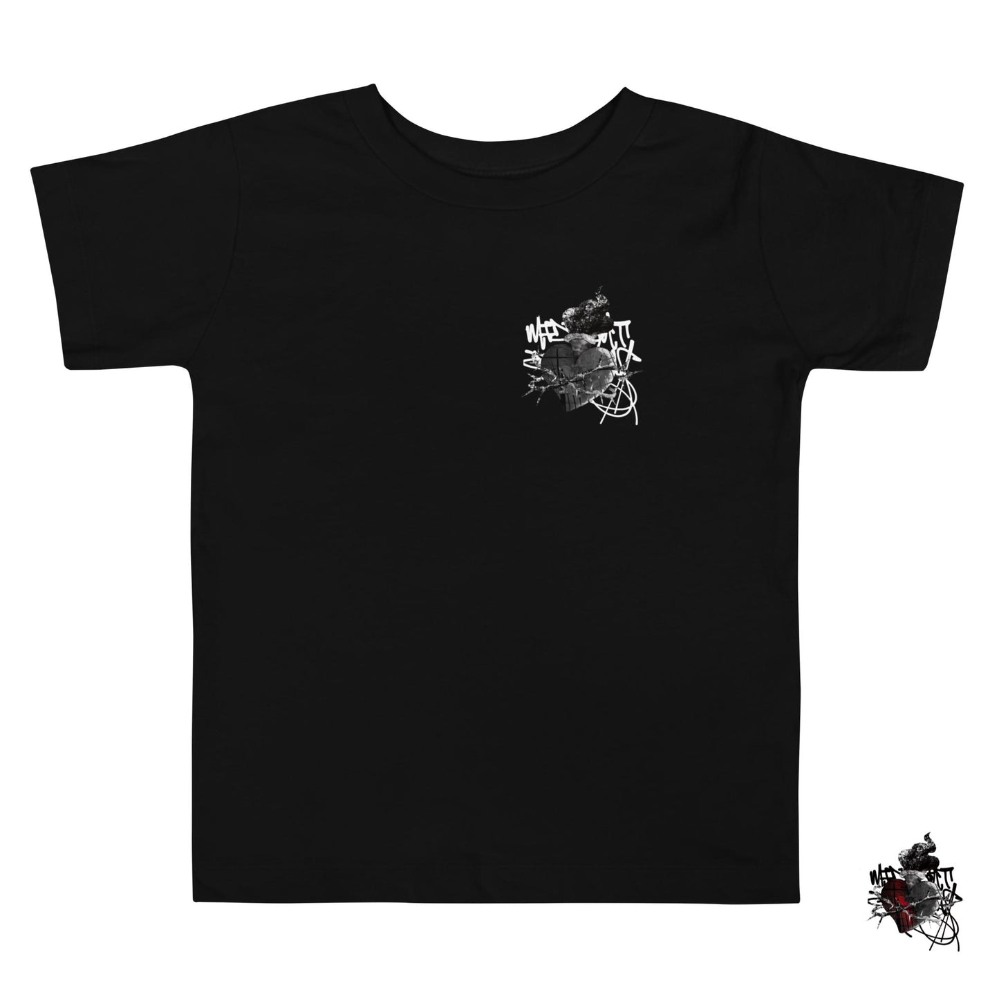 Eternal Flame Toddler Short Sleeve T-shirts by Midnight Dreams (Black, Blue, Pink)