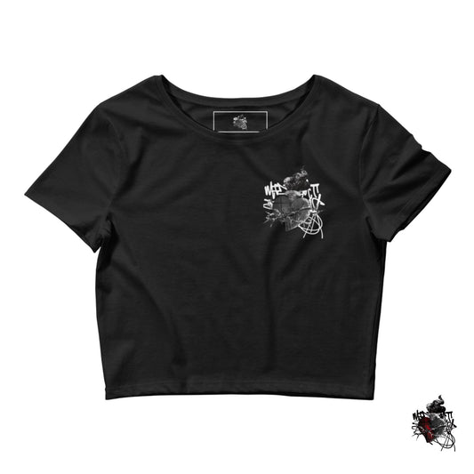 OG Midnight Dreams Black on White Crop Top T-Shirt